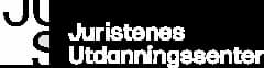 Juristenes Utdanningssenter logo hvitt